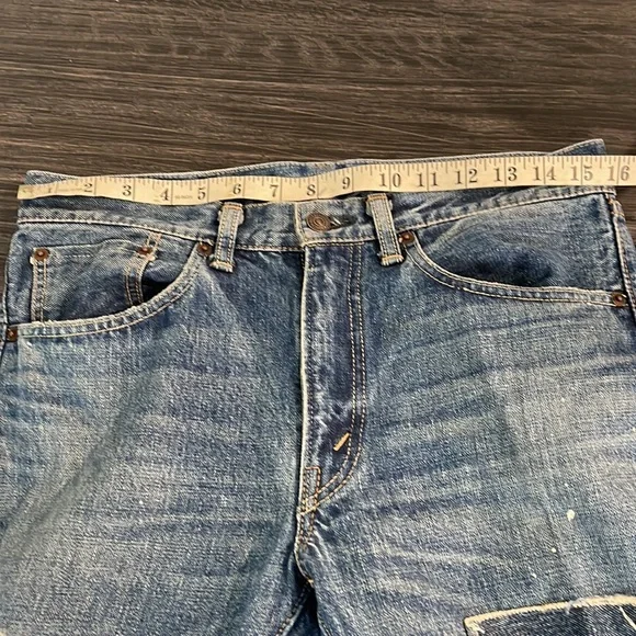 Orslow Made In Japan 107 Ripped Denim Jeans Size 32/28